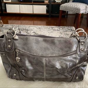 Silver metallic bag